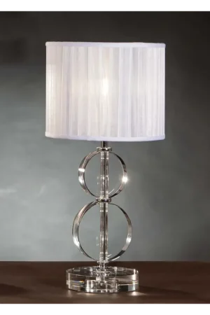 Ultime Pezzi Lumetto moderno in cristallo cromo design swarovsky coll. kr06