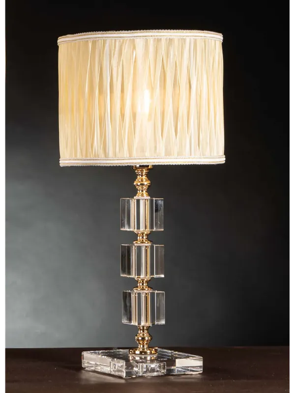 Lumetto classico in cristallo oro a 1 luce design swarovsky coll. cubo Prezzo Basso