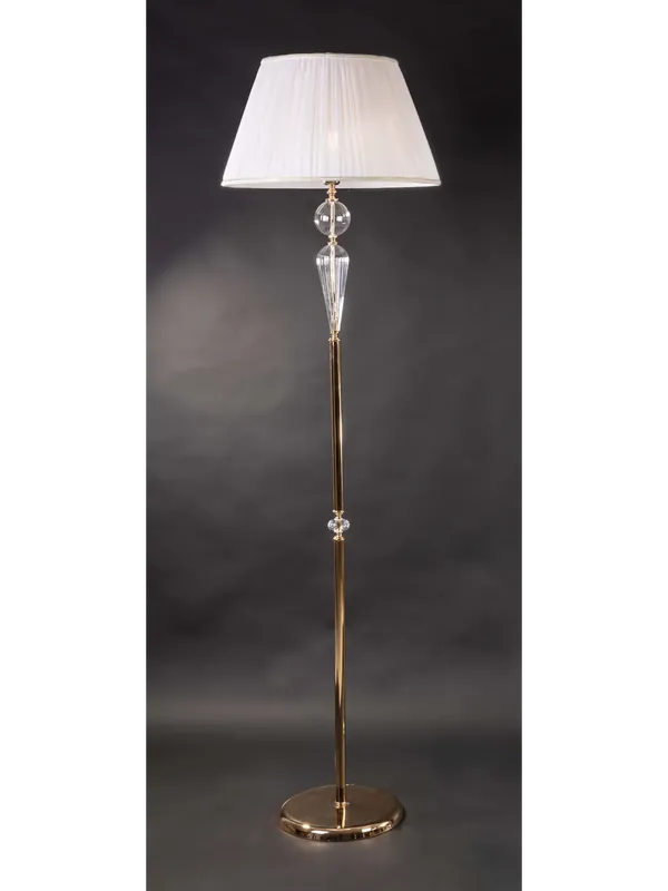 Occasione Piantana lampada da terra classica in cristallo oro design swarovsky coll. cipro