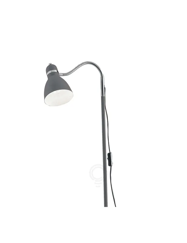 Di Tendenza Piantana con stelo rigido e flessibile finiture cromo 1xe27 metallo