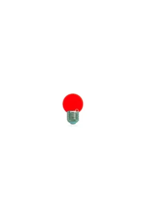 Occasione Lampada led sferica vetro colorato rosso e27 0,9w d.45mm