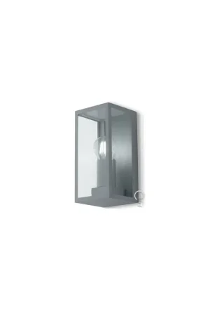 Applique in metallo da parete con diffusore in vetro 1xe27 ip44 Soddisfatti O Rimborsati