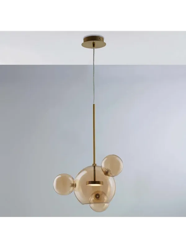 Lampadario moderno design vetro a 1 luce luxury lgt 190 Compra Online