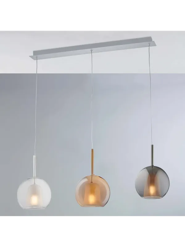 Di Tendenza Lampadario moderno con sfere in vetro a 3 luci luxury lgt 188