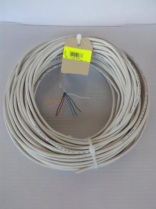 ELETTROSERVICE 50 METRI CAVO ALLARME SCHERMATO 8 CONDUTTORI DI CUI 8X0,22 MM FA-08/B50 Compra Oggi Stesso