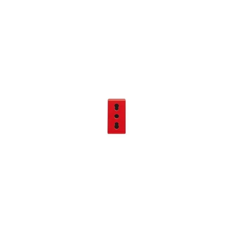 Occasione gewiss gw20295 presa 2p+t 16a bivalente standard italiano rossa GEWISS GW20295