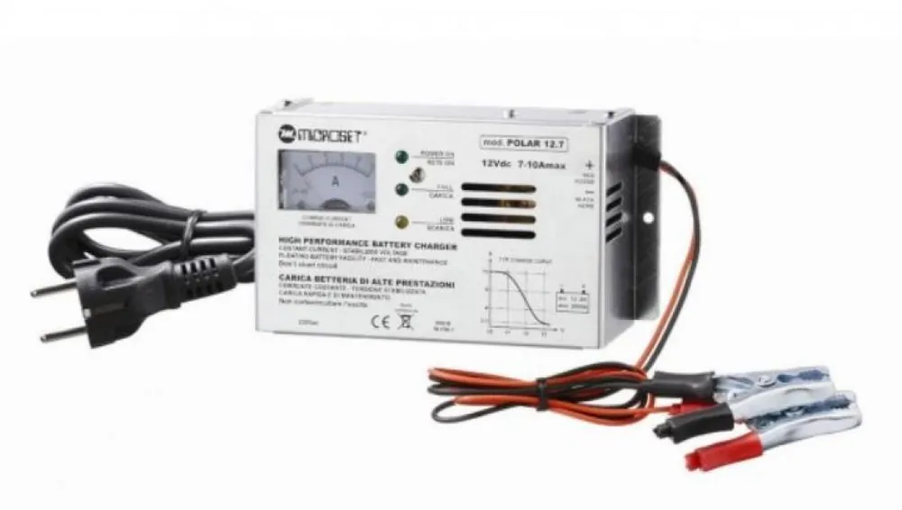 Spedito Oggi Caricabatterie automatico Microset POLAR-12.7- 12V 7A