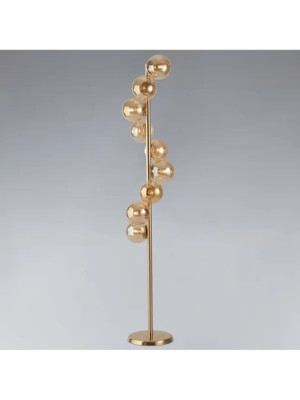 Offerta Piantana moderno oro satinato con sfere a 9 luci luxury lgt 172