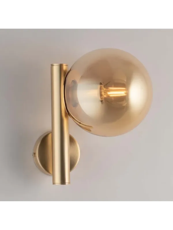 Occasione Imperdibile Applique moderno oro satinato con sfera a 1 luce luxury lgt 169