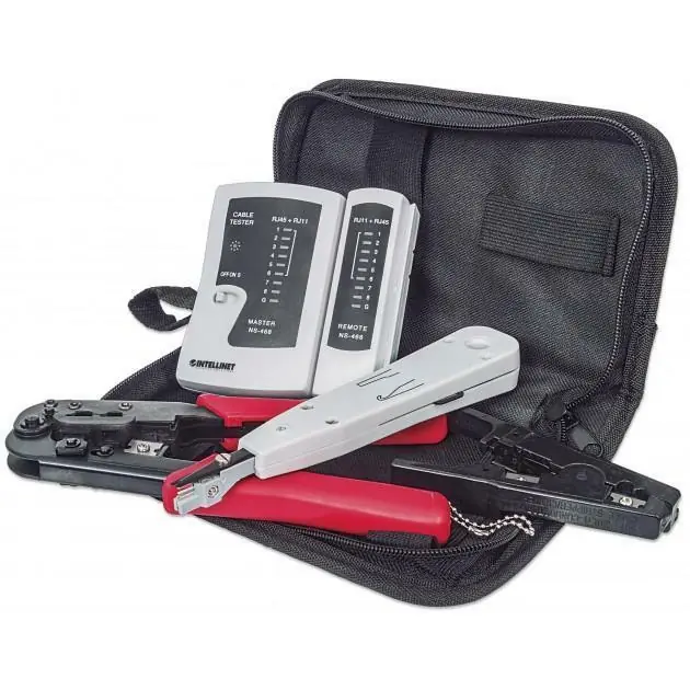 KIT UTENSILI PER RETI + TESTER 780070 Affare