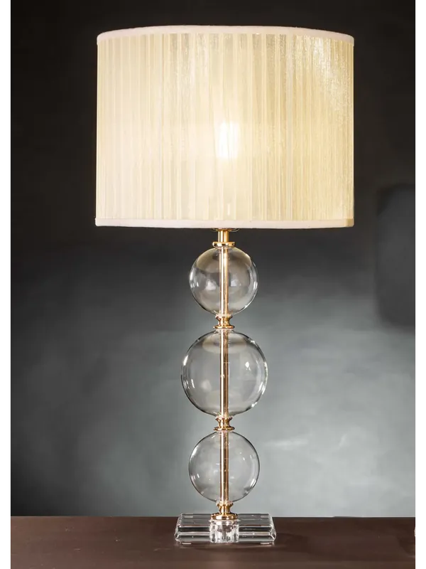 Lume grande lampada da tavolo classica in cristallo oro Design Swarovsky coll. creta Compra Adesso