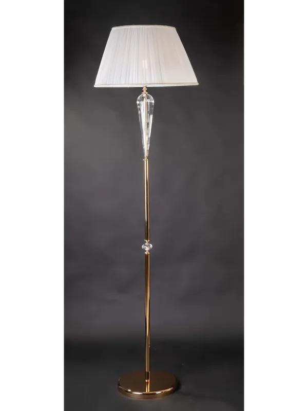 Piantana lampada da terra classica in cristallo oro Design Swarovsky coll. sparta Miglior Prezzo