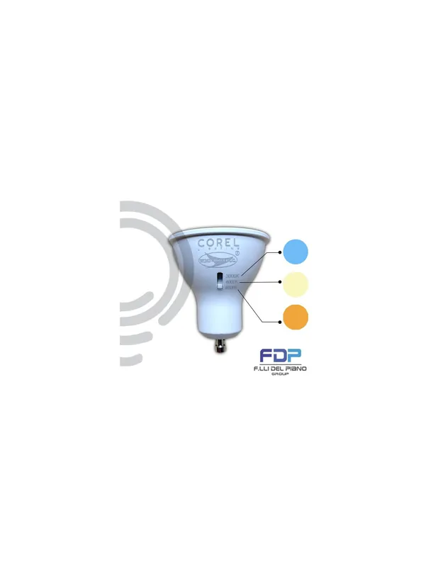 Lampada dicroica a led gu10 7w 45w k2700-4000-6000 selezionabile Bestseller