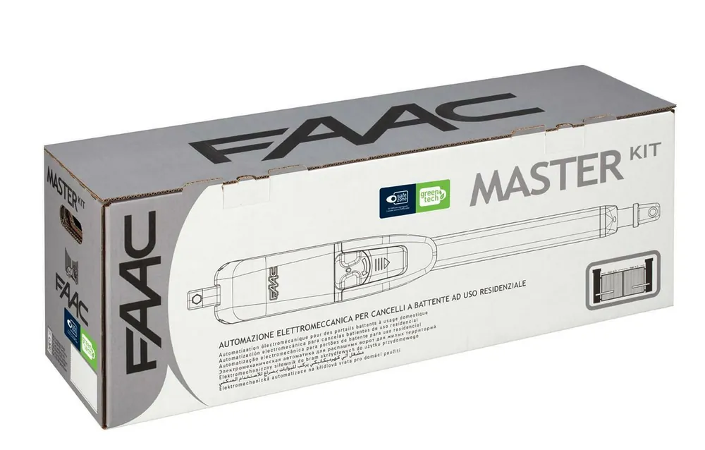FAAC KIT AUTOMAZIONE CANCELLI A BATTENTE MASTER 230V GREEN 104415445 Offerta Del Giorno