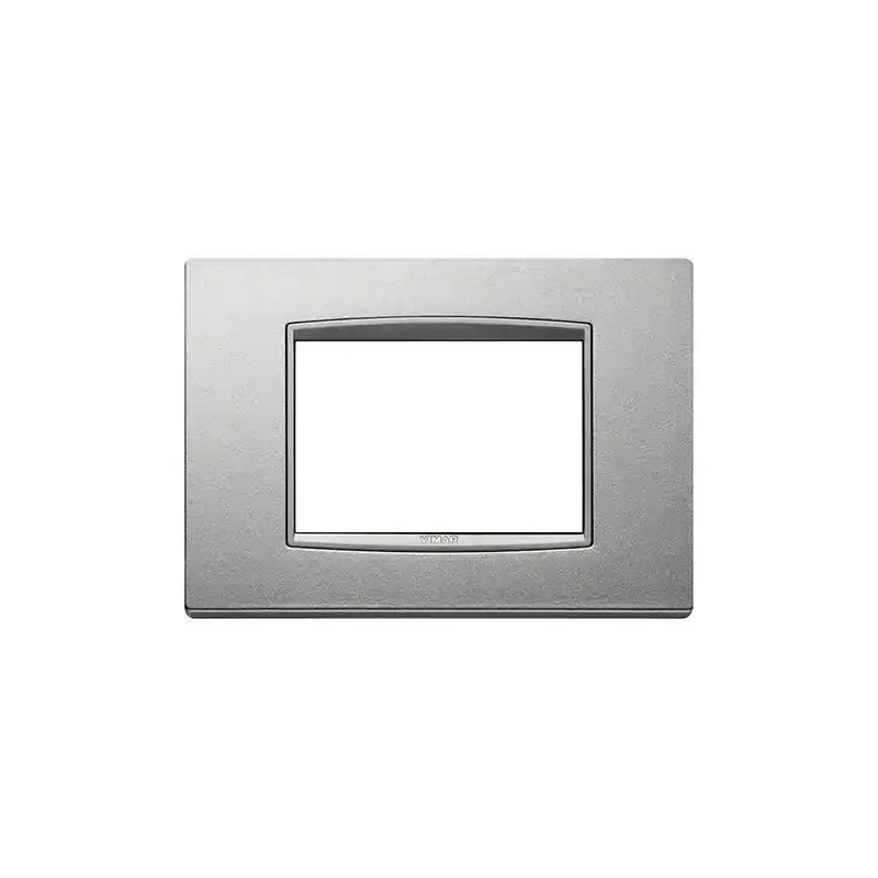 Nuova Collezione vimar eikon placca classic 3moduli argento mostrina vimar 20653.n13
