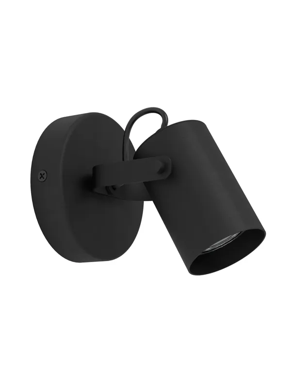 Ultima Occasione Applique faretto spot moderno design nero a 1 luce GL1899
