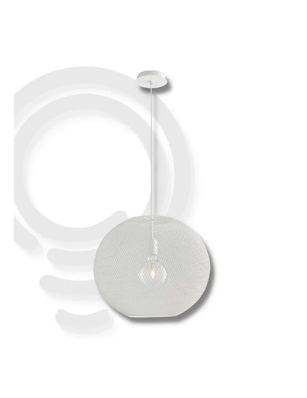 Più Venduto Sospensione colore bianco 1xe27
