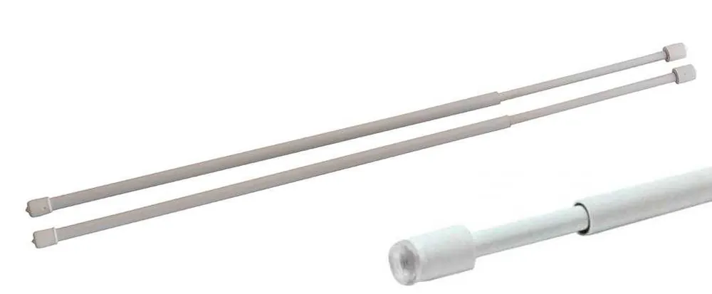 Bacchette astine estensibili a pressione con molle e ventose per tende a vetro senza forare Ø 8mm 30 cm Offerta Lampo