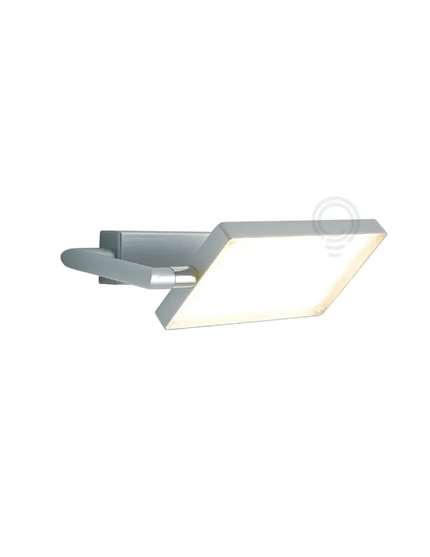 Applique led a libro grigio 17w 1300lm 3200k 22,5x10x15cm Affare