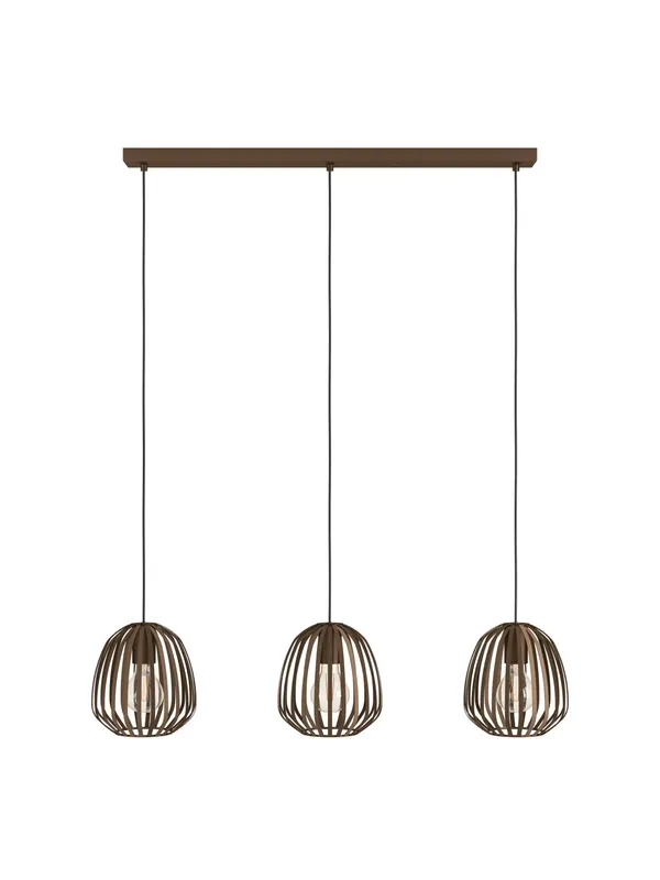 Lampadario moderno in metallo ruggine a 3 luci GL1839 Offerta Speciale