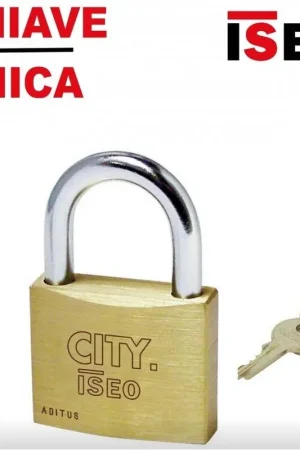Offerta Limitata LUCCHETTO OTTONE ISEO A CHIAVE UNICA KA 50mm