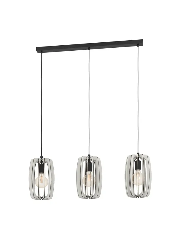 Reso Gratuito Lampadario moderno in legno design a 3 luci GL1824
