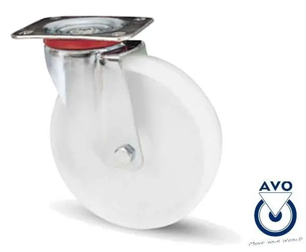 RUOTA 118BIS NYLON CUSCINETTO GIREVOLE 80x30mm Direttamente Dal Produttore