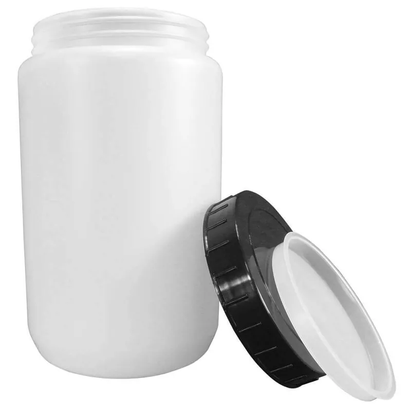 Compra Online BARATOLO CONTENITORE CILINDRICO IN PLASTICA capacità 500ml con tappo a vite e sottotappo