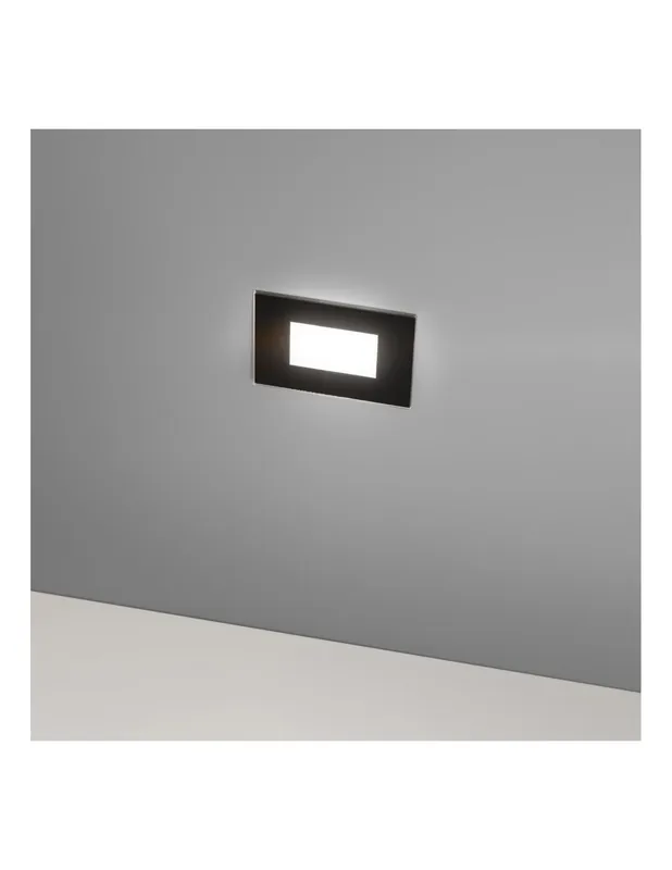 Gea Luce GES2041 segnapasso led incasso 503 IP66 nero Spedizione Espresso