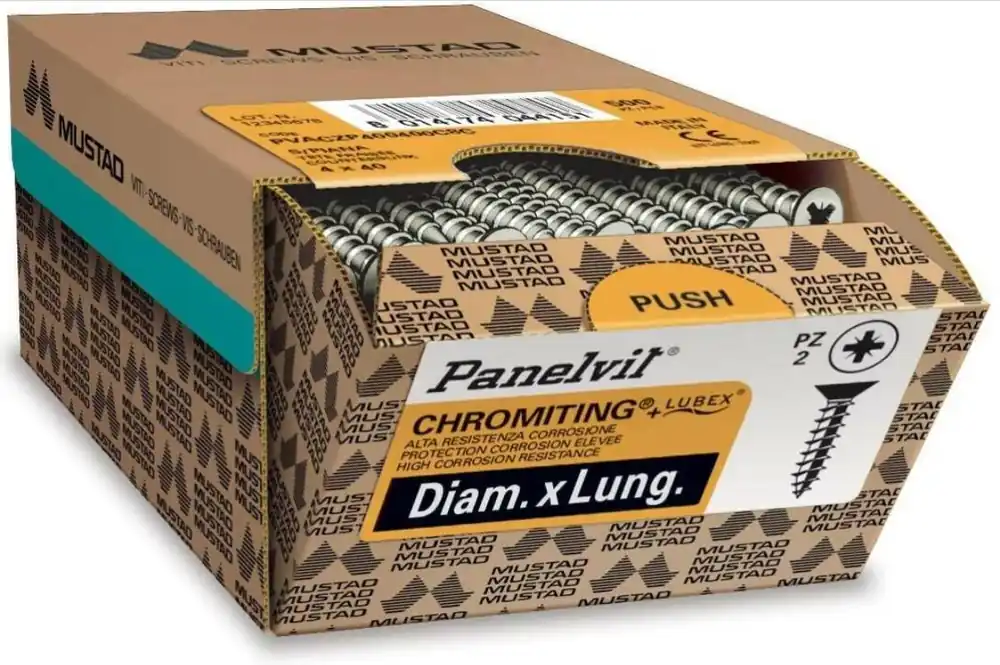 Viti panel-vit zincate TSP - 6x130 - per legno e truciolare Pagamento Sicuro