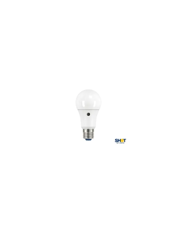 Lampadina goccia standard led e27 sensore 9,5w 60w shot Popolare