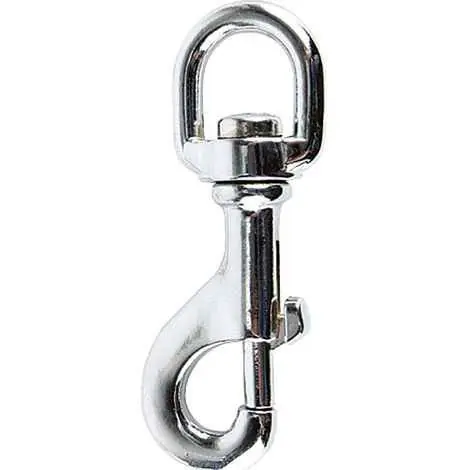 Compra Oggi Stesso Moschettone a carabina in ottone nichelato 16x78 mm per lunghine e guinzagli