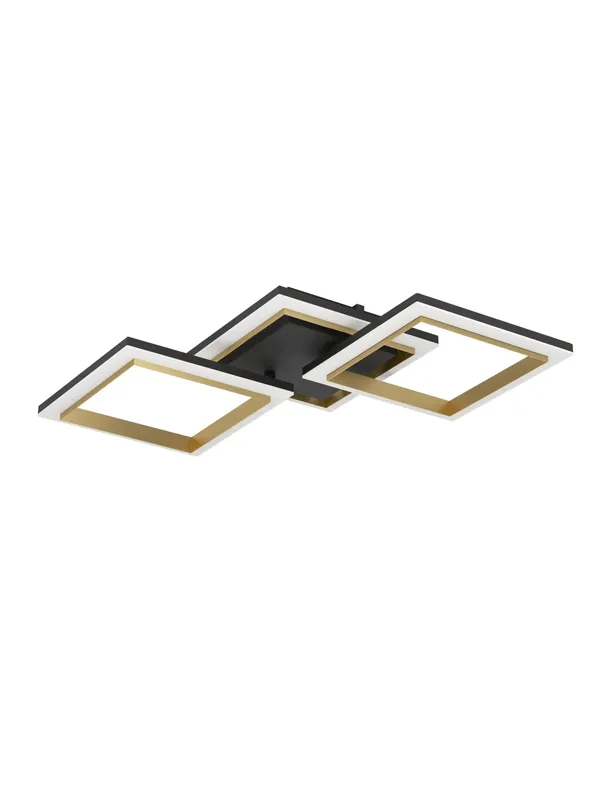 Affare Plafoniera a led moderna design nera e oro a led GL1863