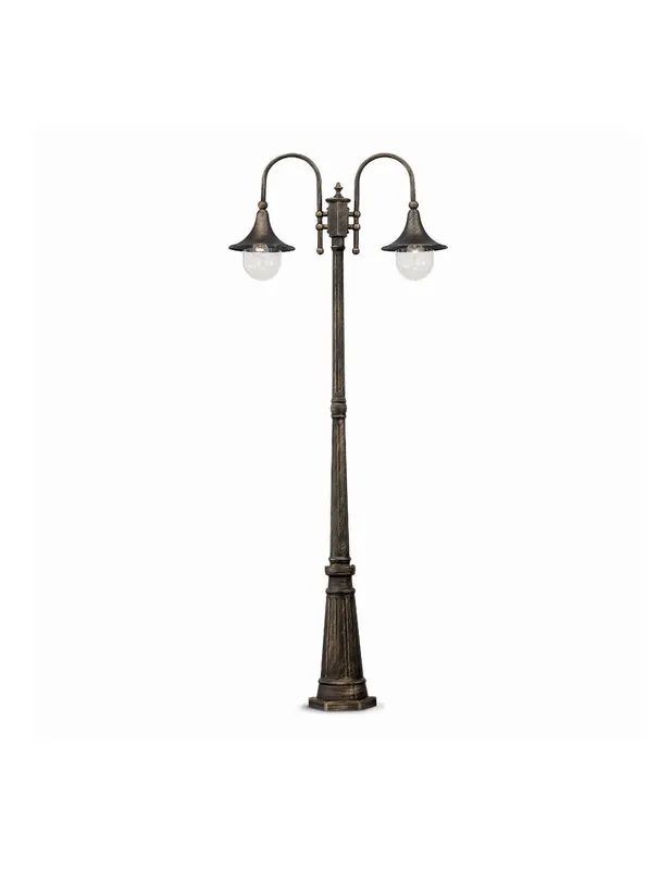 Ideal Lux Cima PT2 lampione da giardino Prezzo Conveniente