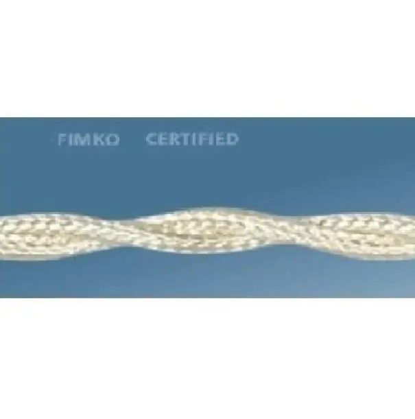 Subito Disponibile Cavo treccia seta Gambarelli sezione 3x1,5 colore avorio - 10110