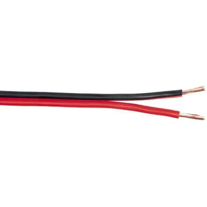 Più Venduto MICRO TEK 100MT CAVO PIATTINA AUDIO ROSSO/NERO 2X1,0MM CCA PRX0210000