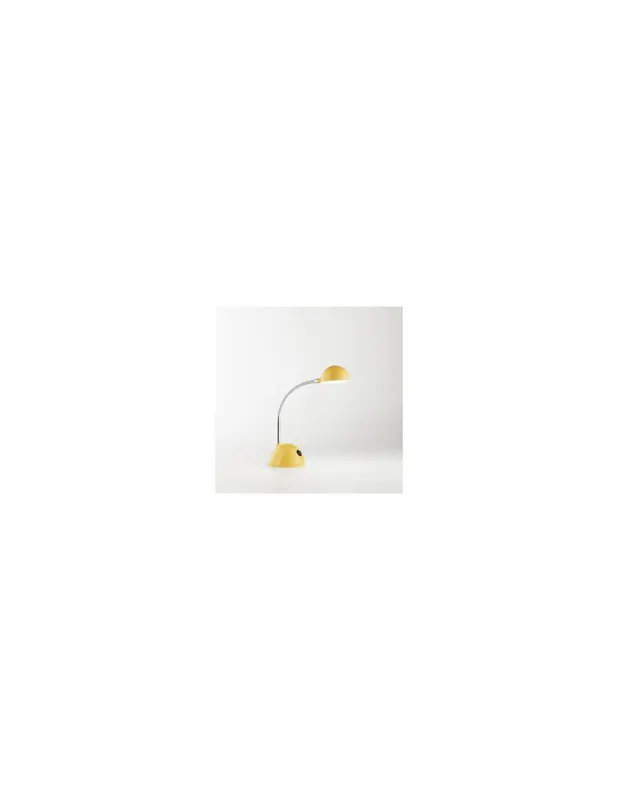 Lumi da scrivania e studio flessibile in metallo giallo 5w 500lm 3000k Solo Oggi