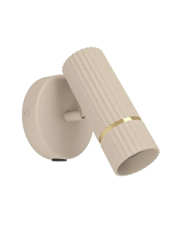 Promozione Esclusiva Applique spot faretto moderno tortora oro a 1 luce GL1852
