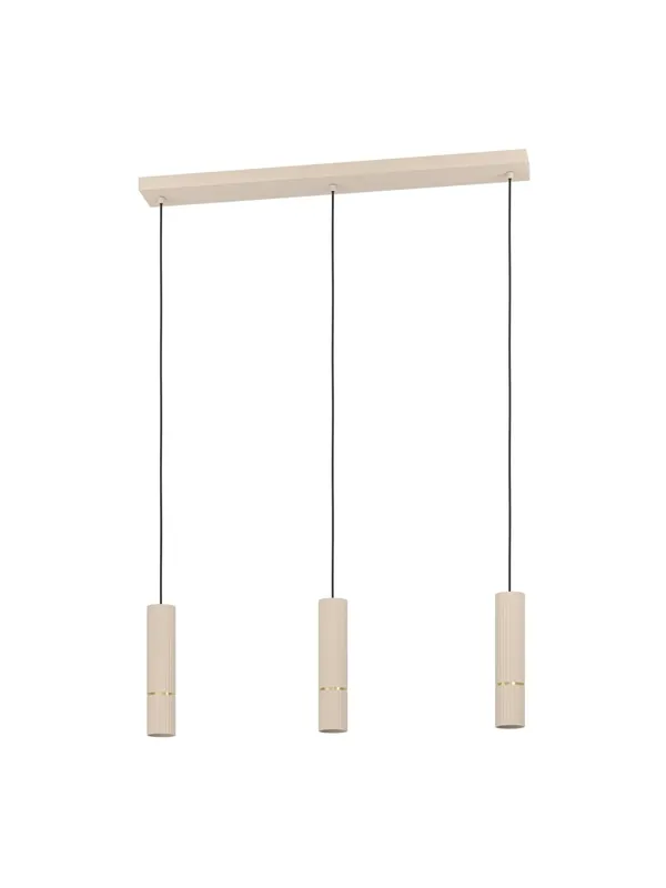 Lampadario a sospensione moderno tortora oro a 3 luci GL1851 Promo Stagionale