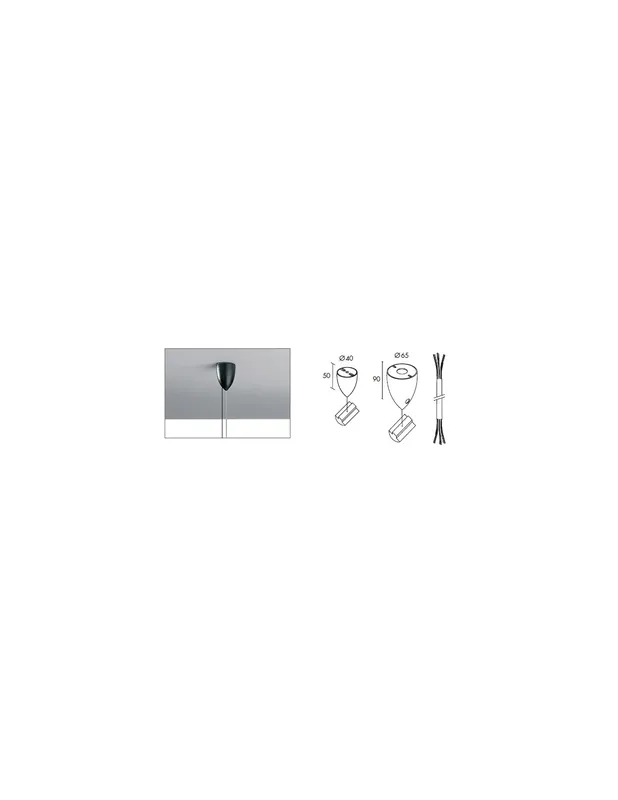 Sconto Sospensione elettrificata e funi in acciaio cavo 3x1,5 bianco plexiform