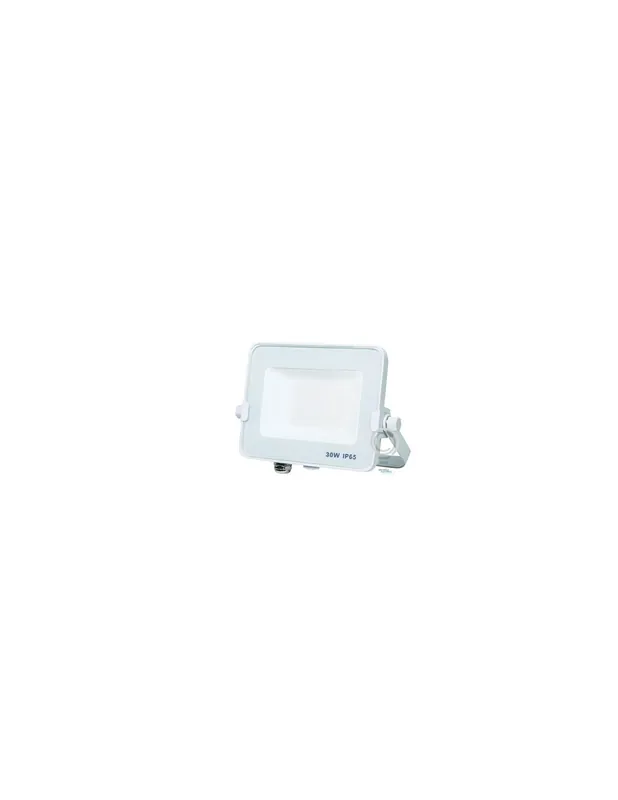Faretto esterno slim ip65 led 30w 2400lm caldo k3000 struttura bianco Prezzo Ridotto