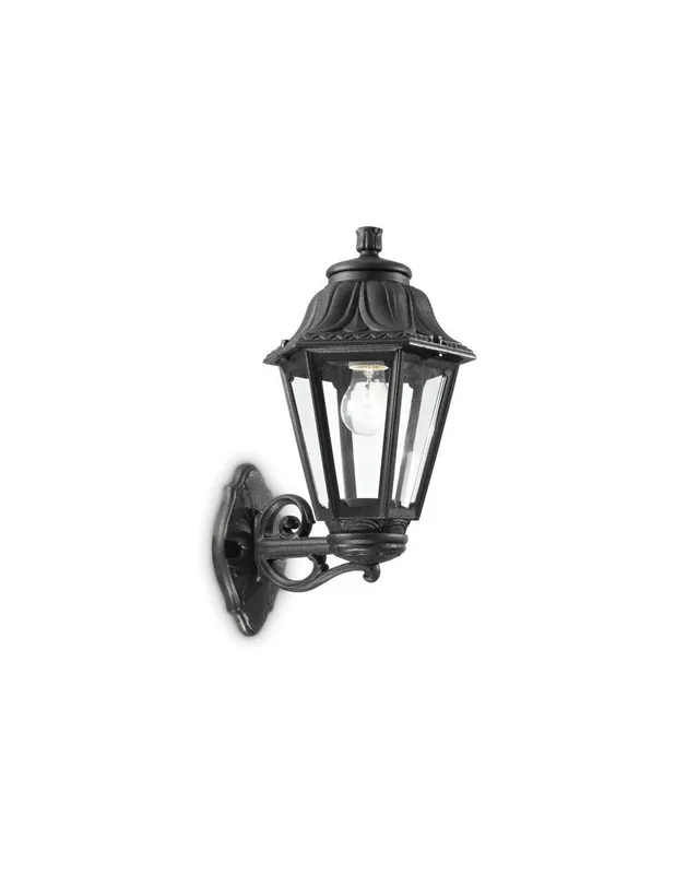 Bestseller Ideal Lux Dafne Ap1 Big applique da esterno classica colore nero