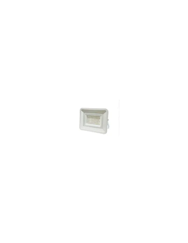Faretto a led slim luce fredda 50w 6500k ip65 bianco 4300lm Professionale