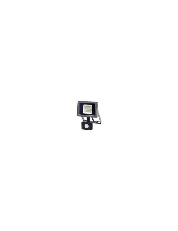 Proiettore faretto grigio led 10w esterno con sensore pir 6500k Sconto