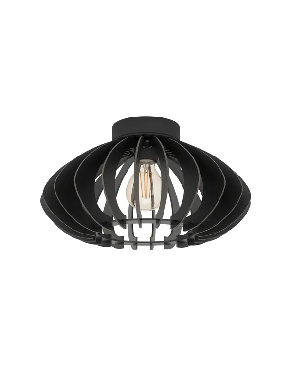 Plafoniera moderna in legno nero a 1 luce GL1819 Compra Oggi Stesso