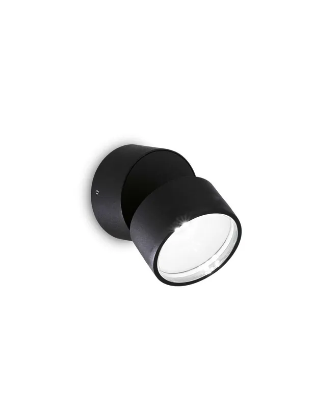 Ideal Lux Omega Ap Round Nero 4000K Compra Adesso