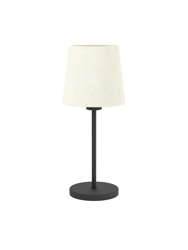 Lumetto moderno contemporaneo in tessuto bianco a 1 luce GL1814 Di Tendenza