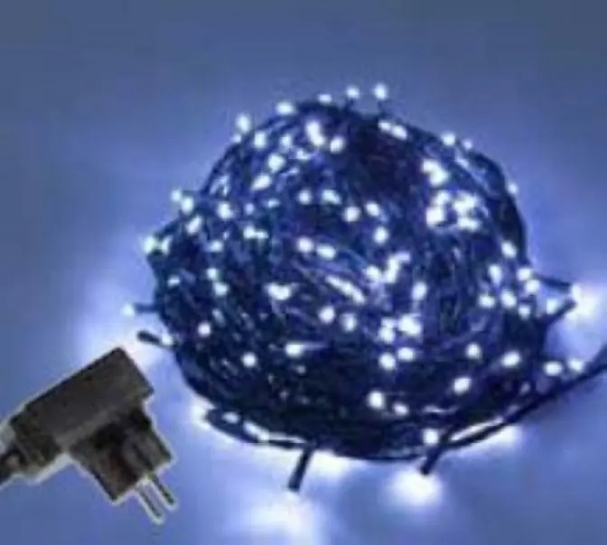 Popolare NEW LAMPS LUCI NATALIZIE 240 MINI LED PROLUNGABILI BIANCHI FREDDI CON TELECOMANDO IR E MEMORIA IP44 USO ESTERNO/INTERNO 53-241