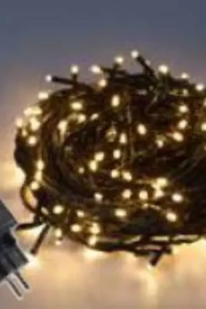 NEW LAMPS LUCI NATALIZIE 240 MINI LED PROLUNGABILI BIANCHI CALDI CON TELECOMANDO IR E MEMORIA IP44 USO ESTERNO/INTERNO 53-246 Prezzo Ridotto