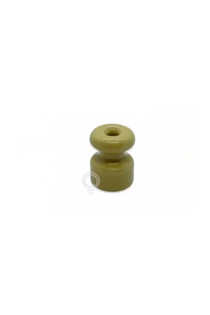 Isolatore porcellana vintage giallo fissaggio parete o soffitto 9001mgi Prezzo Conveniente